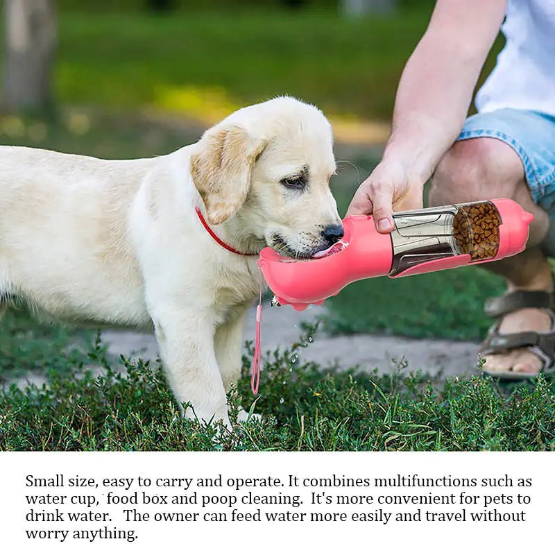 3 in 1 Dog Water Bottle - Pawfect Puppies