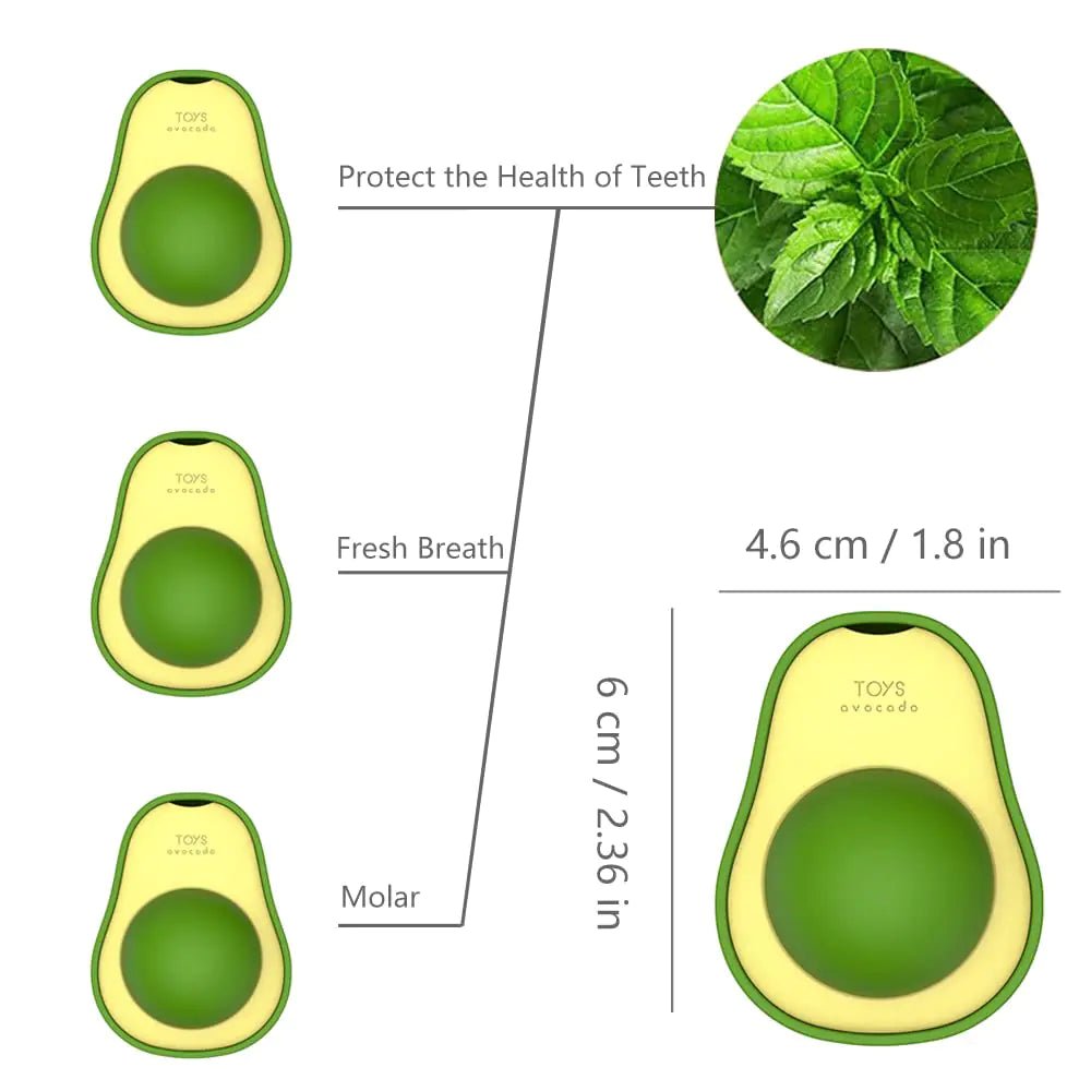 Avocado Mint Ball Toy - Pawfect Puppies