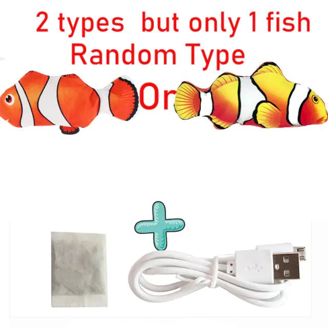 Cats USB Charger Interactive Toy Fish - Pawfect Puppies