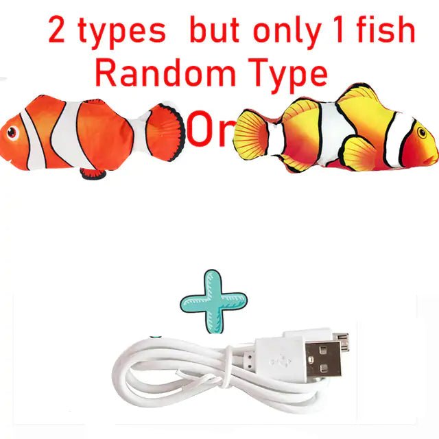 Cats USB Charger Interactive Toy Fish - Pawfect Puppies